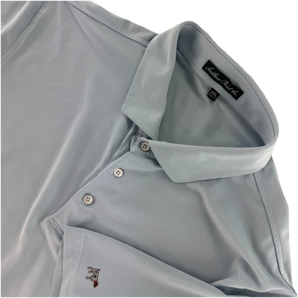 Southern‎ Point Co Golf Polo Shirt Mens XXL Light Blue Performance